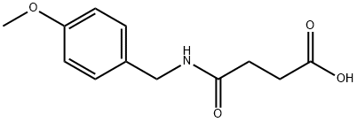 4-[(4-METHOXYBENZYL)AMINO]-4-OXOBUTANOIC ACID 化学構造式