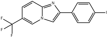 2-(4-碘苯基)-6-(三氟甲基)咪唑并[1,2-A]吡啶, 724742-90-9, 结构式