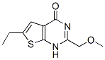 Thieno[2,3-d]pyrimidin-4(1H)-one, 6-ethyl-2-(methoxymethyl)- (9CI) 结构式