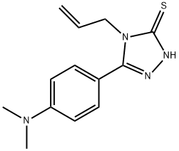4-烯丙基-5-(4-二甲基氨基苯基)-2H-1,2,4-三唑-3-硫酮,724749-10-4,结构式