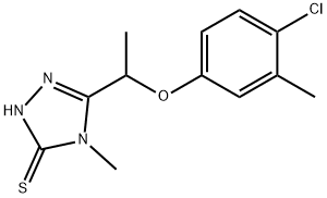 724749-60-4 5-[1-(4-クロロ-3-メチルフェノキシ)エチル]-4-メチル-4H-1,2,4-トリアゾール-3-チオール