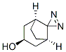 Spiro[bicyclo[3.2.1]octane-8,3-[3H]diazirin]-3-ol, (1alpha,3beta,5alpha)- (9CI) Structure