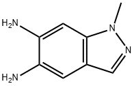 1H-Indazole-5,6-diamine,  1-methyl- Structure
