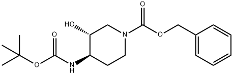 (3R,4R)-BENZYL 4-(TERT-BUTOXYCARBONYLAMINO)-3-HYDROXYPIPERIDINE-1-CARBOXYLATE|(3R,4R)-4-((叔丁氧羰基)氨基)-3-羟基哌啶-1-甲酸苄酯