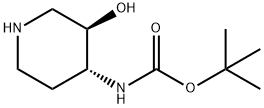 (3R,4R)-4-(Boc-Amino)-3-Hydroxypiperidine Struktur