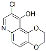 1,4-Dioxino[2,3-f]quinolin-10-ol,  9-chloro-2,3-dihydro- Struktur