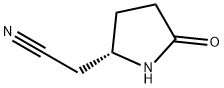 (S)-5-OXO-2-PYRROLIDINEACETONITRILE Structure