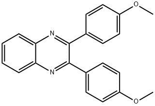 2,3-bis(4-methoxyphenyl)quinoxaline Struktur