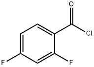 2,4-ジフルオロベンゾイル クロリド 化学構造式