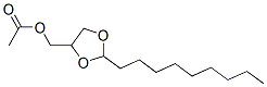 (2-nonyl-1,3-dioxolan-4-yl)methyl acetate,7249-15-2,结构式