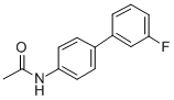 4'-(m-Fluorophenyl)acetanilide 结构式