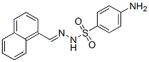 4-amino-N-(naphthalen-1-ylmethylideneamino)benzenesulfonamide 结构式