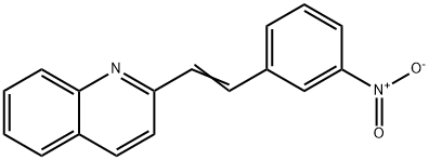 喹啉,2-[2-(3-硝基苯基)乙烯基]-,7251-91-4,结构式