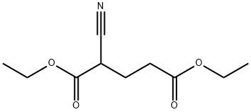 2-Cyano-pentanedioic acid diethyl ester Structure