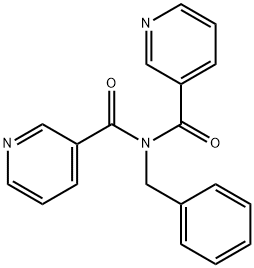 N-BENZYL-N-NICOTINOYLNICOTINAMIDE Structure
