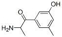 1-Propanone,  2-amino-1-(3-hydroxy-5-methylphenyl)- 结构式