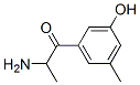 1-Propanone,  2-amino-1-(3-hydroxy-5-methylphenyl)-,725201-01-4,结构式