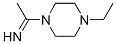 Piperazine, 1-ethyl-4-(1-iminoethyl)- (9CI) 化学構造式