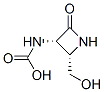 Carbamic acid, [2-(hydroxymethyl)-4-oxo-3-azetidinyl]-, (2S-cis)- (9CI) 结构式
