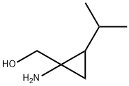 Cyclopropanemethanol, 1-amino-2-(1-methylethyl)- (9CI) 结构式