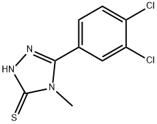 5-(3,4-二氯苯基)-4-甲基-2H-1,2,4-三唑-3-硫酮 结构式