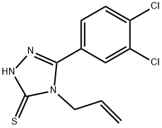 4-烯丙基-5-(3,4-二氯苯基)-2H-1,2,4-三唑-3-硫酮 结构式