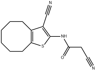 2-cyano-N-(3-cyano-4,5,6,7,8,9-hexahydrocycloocta[b]thien-2-yl)acetamide|MFCD04141307