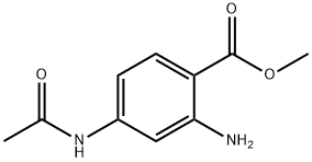 Benzoic acid, 4-(acetylamino)-2-amino-, methyl ester (9CI)|