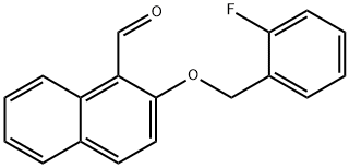 2-((2-氟苄基)氧基)-1-萘醛, 725276-88-0, 结构式