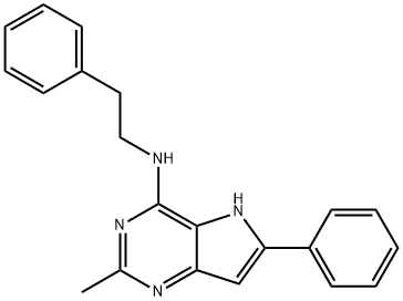 2-Methyl-6-phenyl-N-(2-phenylethyl)-5H-pyrrolo(3,2-d)pyrimidin-4-amine|