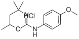 4H-1,3-Oxazin-2-amine, 5,6-dihydro-N-(4-methoxyphenyl)-4,4,6-trimethyl -, monohydrochloride,72549-84-9,结构式