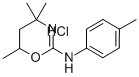 4H-1,3-Oxazine, 5,6-dihydro-2-p-toluidino-4,4,6-trimethyl-, hydrochlor ide Structure