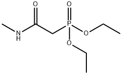 (2-(甲基氨基)-2-氧代乙基)膦酸二乙酯 结构式