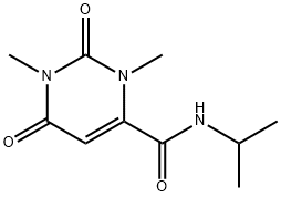 4-Pyrimidinecarboxamide, 1,2,3,6-tetrahydro-1,3-dimethyl-N-(1-methylethyl)-2,6-dioxo- (9CI) Struktur
