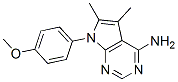 7-(4-甲氧基苯基)-5,6-二甲基-7H-吡咯并[2,3-D]嘧啶-4-胺 结构式
