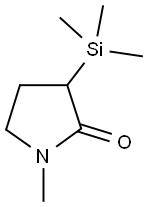 1-Methyl-(3-trimethylsilyl)pyrrolidone-2 Struktur