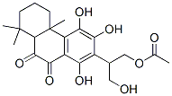 7-[2-Acetoxy-1-(hydroxymethyl)ethyl]-1,2,3,4,4a,10a-hexahydro-5,6,8-trihydroxy-1,1,4a-trimethyl-9,10-phenanthrenedione Struktur