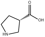 (S)-Pyrrolidine-3-carboxylic acid Struktur