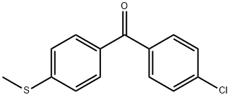 (4-氯苯基)(4-(甲硫基)苯基)甲酮 结构式