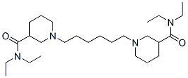 1,6-bis(3-(N,N-diethylcarbamoyl)piperidino)hexane,7259-61-2,结构式