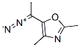 Oxazole,  5-(1-diazoethyl)-2,4-dimethyl-  (9CI),72591-39-0,结构式