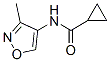 Cyclopropanecarboxamide, N-(3-methyl-4-isoxazolyl)- (9CI) Structure