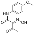 2-HYDROXYIMINO-N-(4-METHOXY-PHENYL)-3-OXO-BUTYRAMIDE 化学構造式