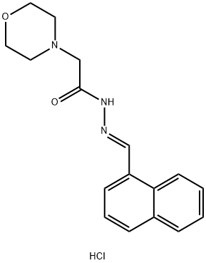 72606-47-4 4-Morpholineacetic acid, 2-(1-naphthylmethylene)hydrazide, hydrochlori de