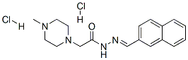 72606-61-2 2-(4-methylpiperazin-1-yl)-N-(naphthalen-2-ylmethylideneamino)acetamid e dihydrochloride