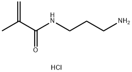 N-(3-アミノプロピル)メタクリルアミド塩酸塩 化学構造式