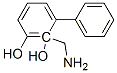 [1,1-Biphenyl]-2,3-diol, 2-(aminomethyl)- (9CI) Structure