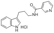 N-(3-(3-Indolyl)propyl)nicotinamide hydrochloride Struktur