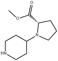 (S)-1-(哌啶-4-基)-吡咯烷-2-羧酸甲酯, 726185-38-2, 结构式