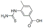 Benzoic acid, 3-[(aminothioxomethyl)amino]-4-methyl- (9CI) 结构式